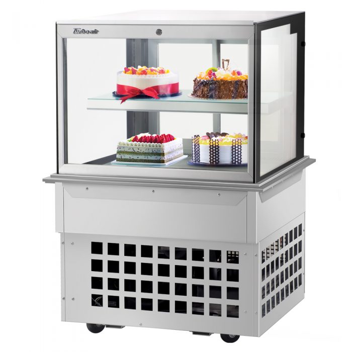 Turbo Air TBP36-46FDN 36" Refrigerated Bakery Display Case, 2 Tiers, Front Open, Drop-in, 9 Cu. Ft.