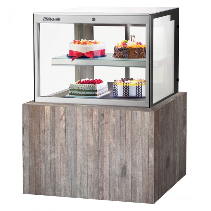 Turbo Air TBP36-46FDN 36" Refrigerated Bakery Display Case, 2 Tiers, Front Open, Drop-in, 9 Cu. Ft.