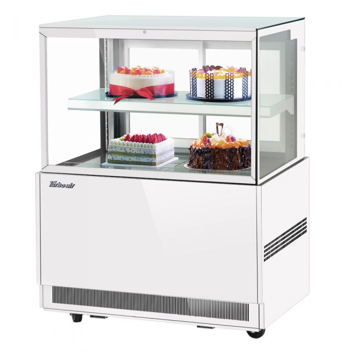 Turbo Air TBP36-46NN-W(B) 36" Refrigerated Bakery Display Case, 2 Tiers, White or Black