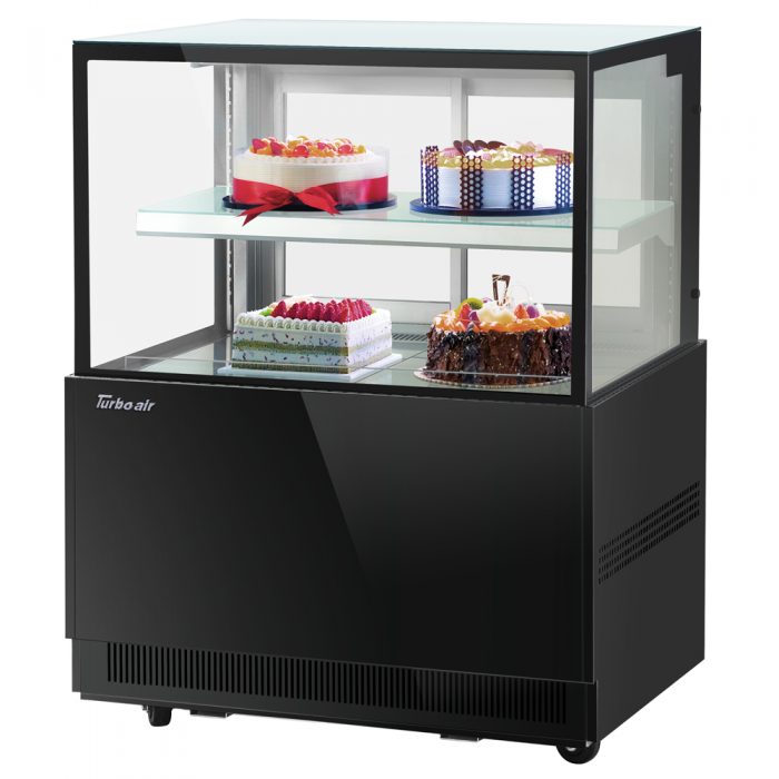 Turbo Air TBP36-46NN-W(B) 36" Refrigerated Bakery Display Case, 2 Tiers, White or Black