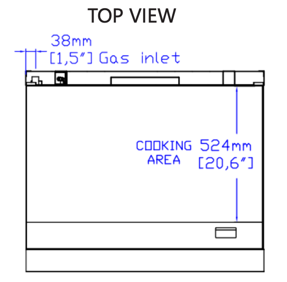 Standard Range SR-R36-36MG-NG 36" Natural Gas Commercial Range with 36" Griddle Top, 1 Oven, 123,000 BTU