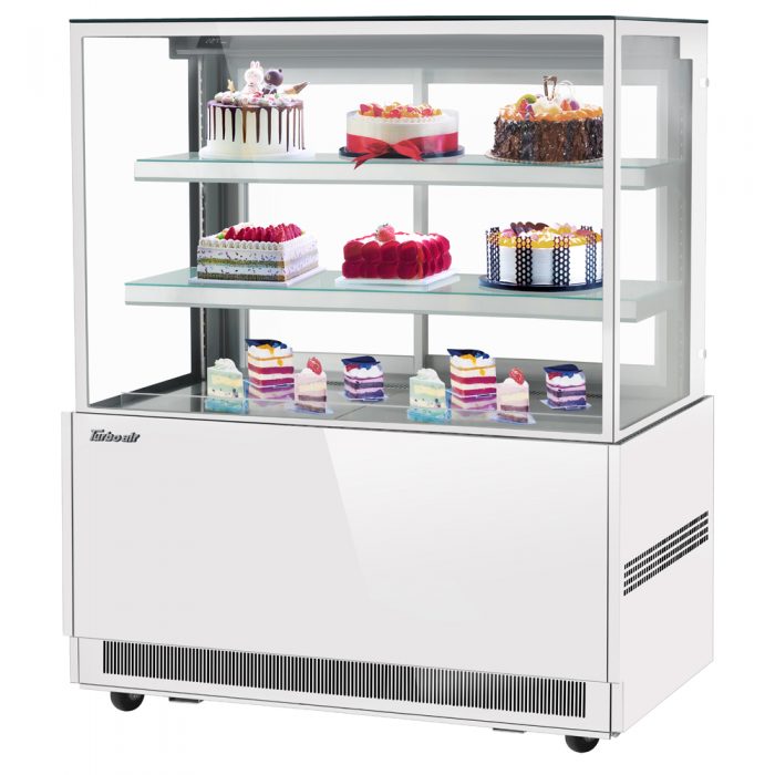 Turbo Air TBP48-54NN-W(B) 48" Refrigerated Bakery Display Case, 3 Tiers, White or Black, 17.2 Cu. Ft.