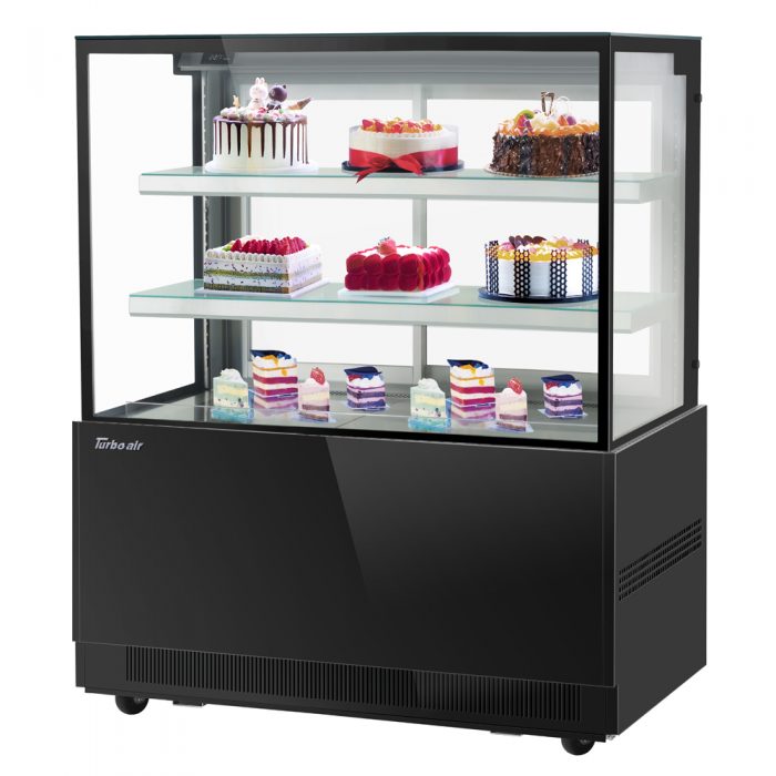 Turbo Air TBP48-54NN-W(B) 48" Refrigerated Bakery Display Case, 3 Tiers, White or Black, 17.2 Cu. Ft.