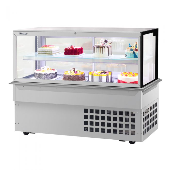 Turbo Air TBP60-46FDN 95" Refrigerated Bakery Display Case, 2 Tiers, Front Open, Drop-in