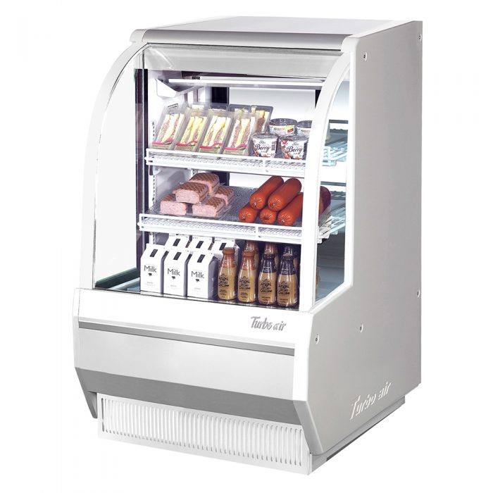 Turbo Air TCDD-36H-W(B)-N 36" Refrigerated Deli Display Case, 3 Tiers, 12.1 Cu. Ft.