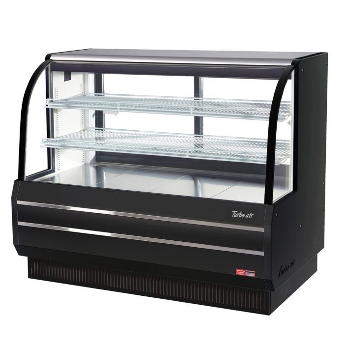 Turbo Air TCGB-60DR-W(B) 60" Non-Refrigerated Bakery Case, White or Black, 19.4 Cu. Ft.