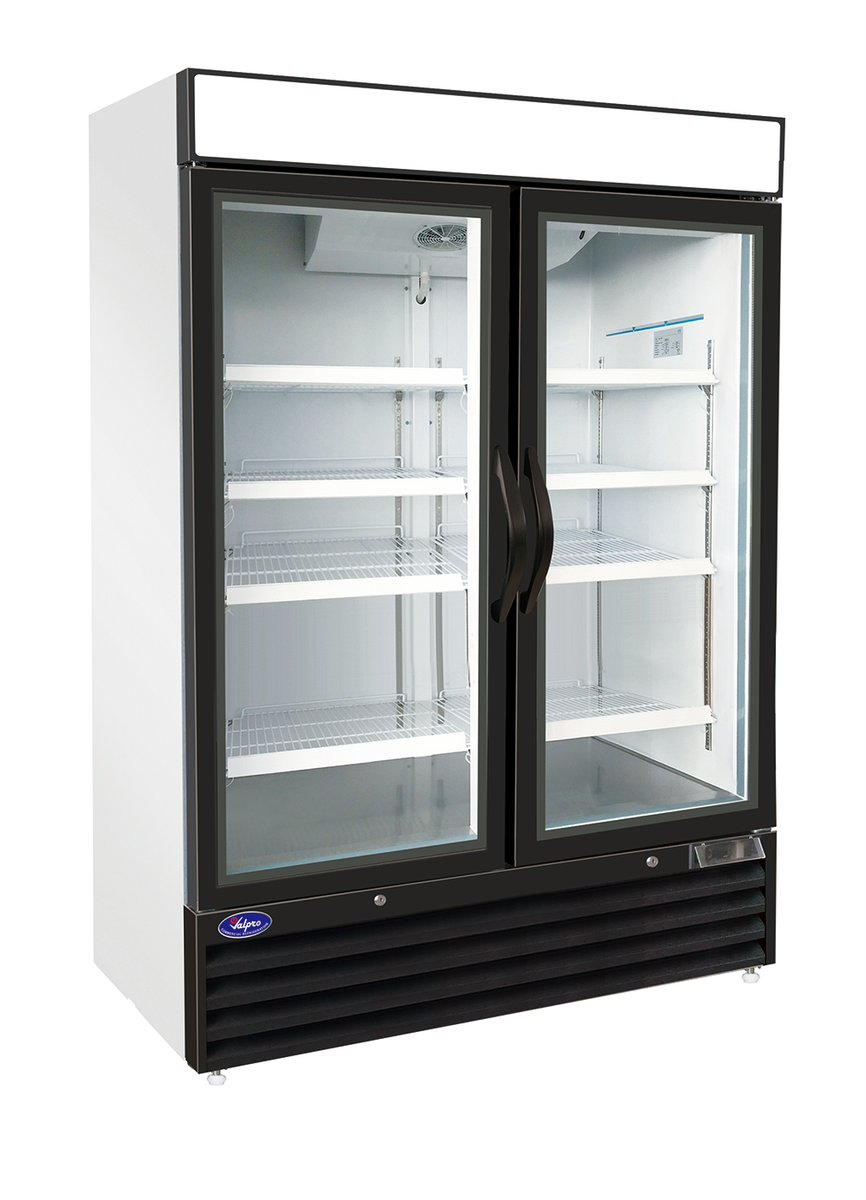 Valpro VP2F-48FDVHC -Two Swing Glass Door-48 cu. ft. Freezer 115-230V/60Hz L14-20P