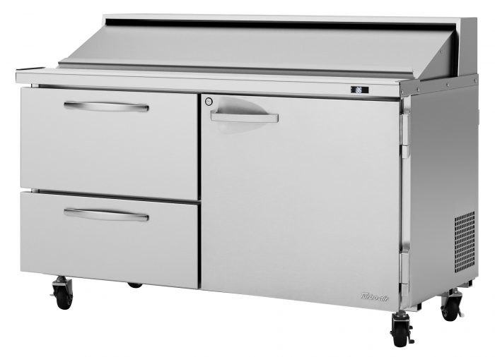 Turbo Air PST-60-D2R-N 2 Drawer and 1 Door Refrigerated Sandwich and Salad Prep Table