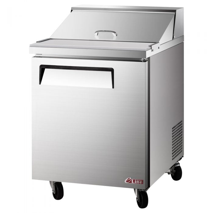 Turbo Air EST-28-N6-V 1 Solid Door Refrigerated Sandwich Prep Table, 7 Cu. Ft.