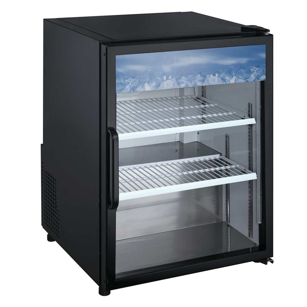 Coldline G5-B 24" Countertop Swing Door Merchandising Refrigerator, Black