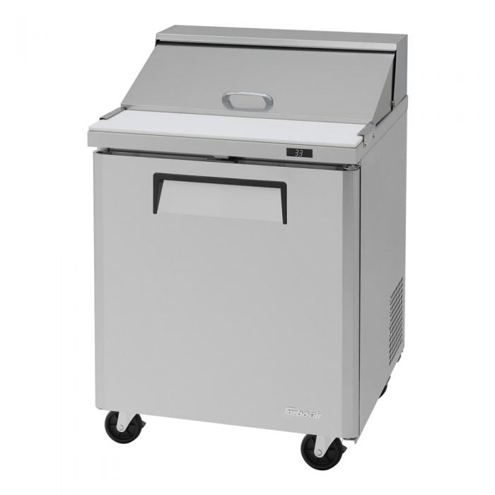 Turbo Air MST-28-N 1 Solid Door Refrigerated Sandwich Prep Table, 7 Cu. Ft.