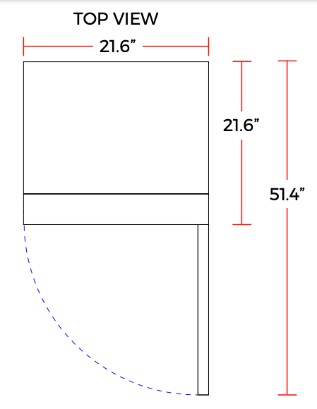 Coldline G10-B 21″ Single Glass Swing Door Merchandiser Refrigerator, Black