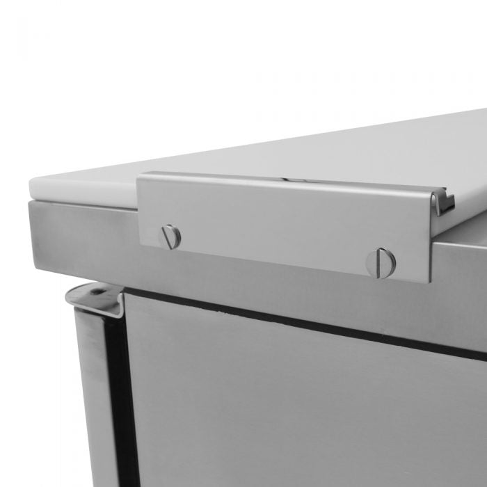 Turbo Air MST-36-N6 2 Solid Door Refrigerated Sandwich Prep Table, 9.5 Cu. Ft.