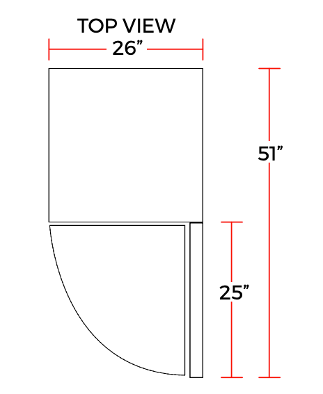 Coldline G12-B 26" Single Glass Swing Door Merchandiser Refrigerator, Black