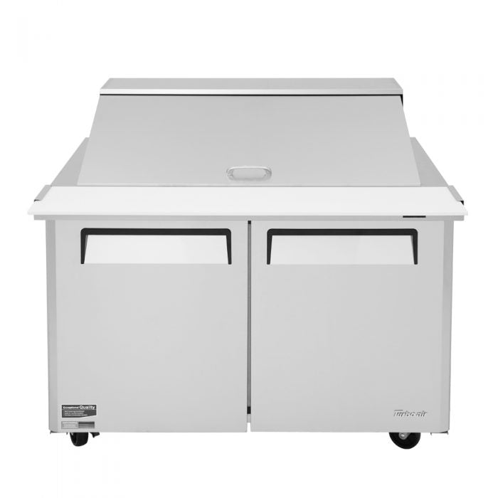 Turbo Air MST-48-18-N 2 Solid Door  Mega Top Refrigerated Sandwich Prep Table, 15 Cu. Ft.