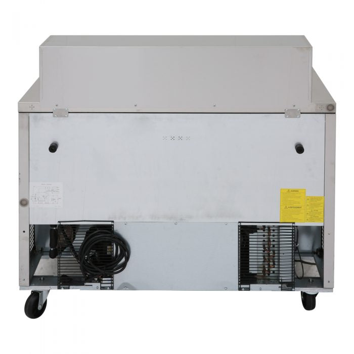 Turbo Air MST-48-18-N 2 Solid Door  Mega Top Refrigerated Sandwich Prep Table, 15 Cu. Ft.
