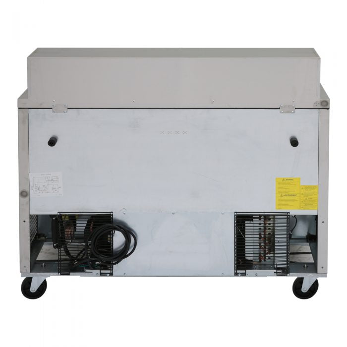 Turbo Air MST-48-N 2 Solid Door Refrigerated Sandwich Prep Table, 12 Cu. Ft.