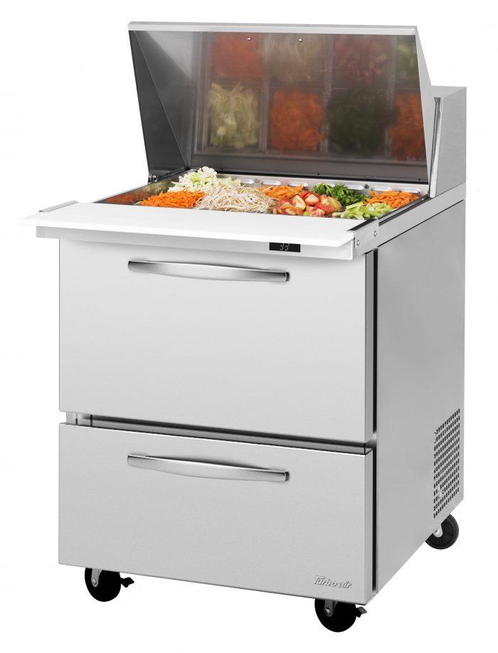Turbo Air PST-28-12-D2-N 2 Drawer Mega Top Refrigerated Sandwich Prep Table