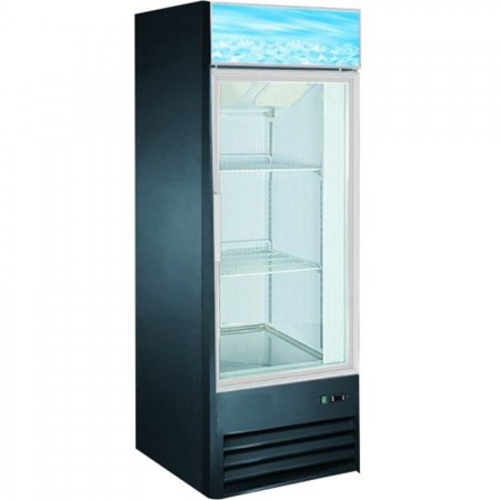 Coldline D10-B 27" Single Glass Swing Door Merchandiser Freezer, Black