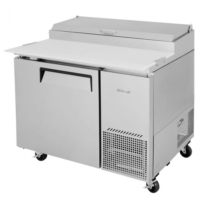 Turbo Air TPR-44SD-N 1 Solid Door Refrigerated Pizza Prep Table, 14 Cu. Ft.