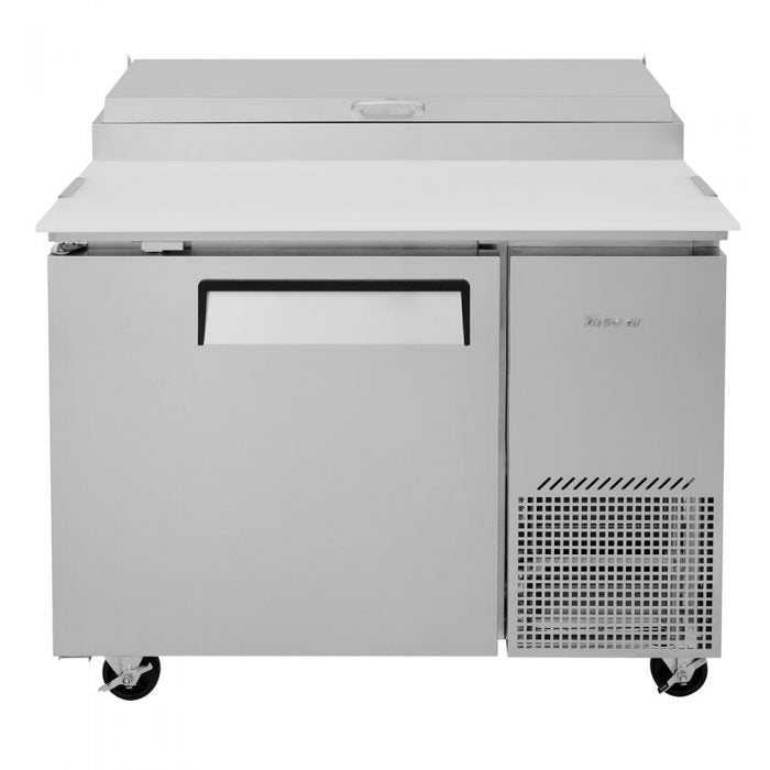Turbo Air TPR-44SD-N 1 Solid Door Refrigerated Pizza Prep Table, 14 Cu. Ft.