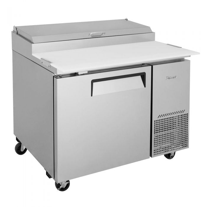 Turbo Air TPR-44SD-N 1 Solid Door Refrigerated Pizza Prep Table, 14 Cu. Ft.
