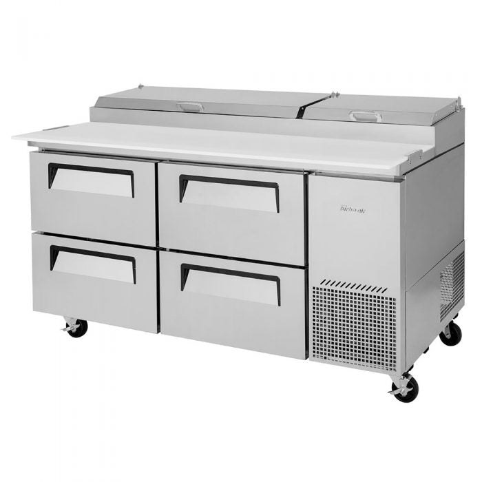 Turbo Air TPR-67SD-D4-N 4 Drawer Refrigerated Pizza Prep Table