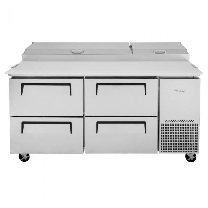 Turbo Air TPR-67SD-D4-N 4 Drawer Refrigerated Pizza Prep Table