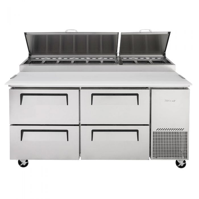 Turbo Air TPR-67SD-D4-N 4 Drawer Refrigerated Pizza Prep Table