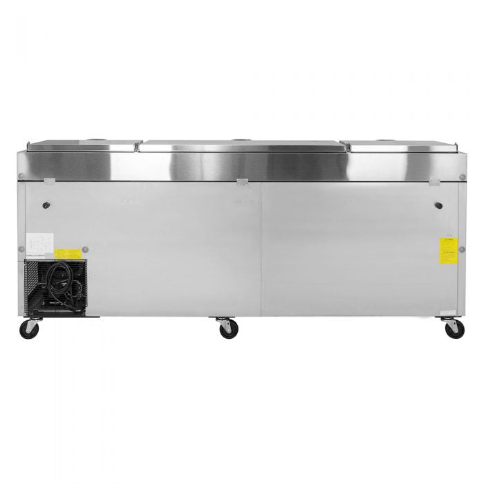 Turbo Air TPR-93SD-D6-N 6 Drawer Refrigerated Pizza Prep Table