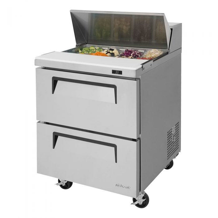 Turbo Air TST-28SD-D2-N 2 Drawer Refrigerated Sandwich Prep Table