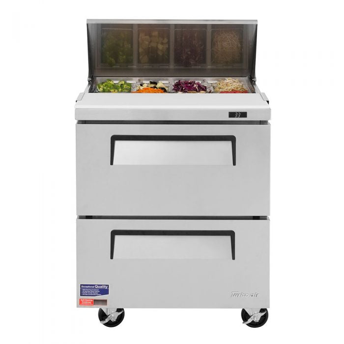 Turbo Air TST-28SD-D2-N 2 Drawer Refrigerated Sandwich Prep Table