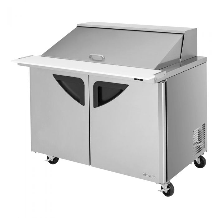 Turbo Air TST-48SD-18-N 2 Solid Door  Mega Top Refrigerated Sandwich Prep Table, 15 Cu. Ft.