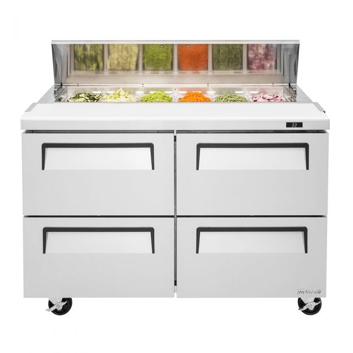 Turbo Air TST-48SD-D4-N 4 Drawer Refrigerated Sandwich Prep Table