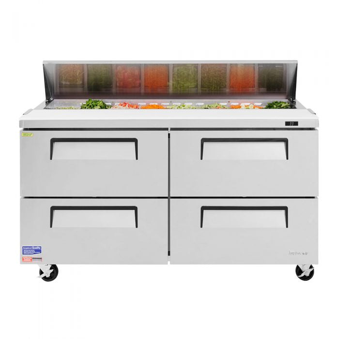 Turbo Air TST-60SD-D4-N 4 Drawer Refrigerated Sandwich Prep Table