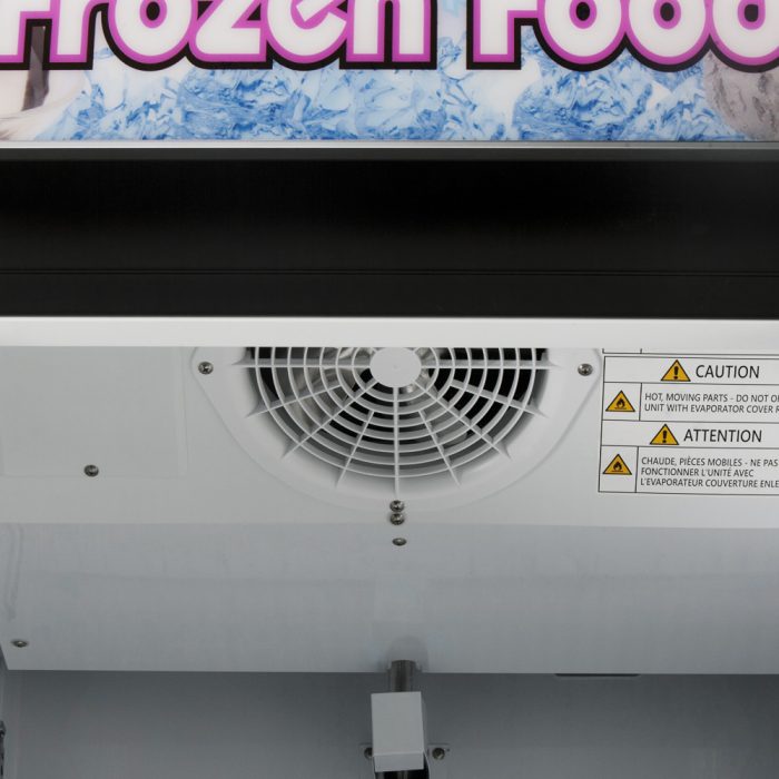 Turbo Air TGF-23F-N 1 Door Swing Glass Merchandiser Freezer, White, 17.7 Cu. Ft.