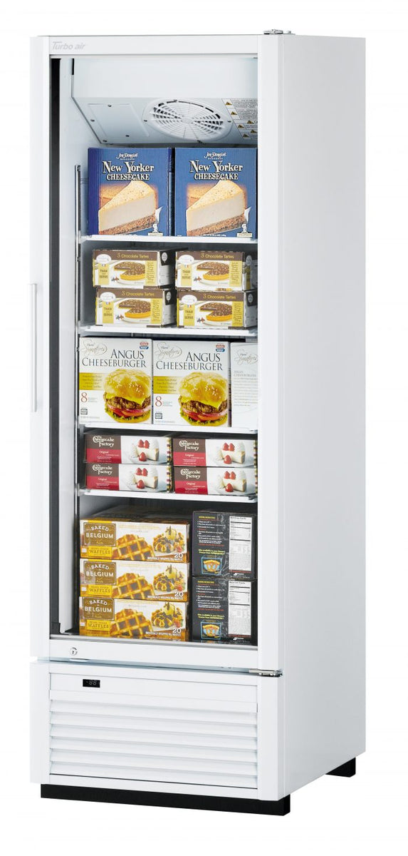 Turbo Air TGF-23SDH-N 1 Door Swing Style Glass Merchandiser Freezer, Full Height, 17.9 Cu. Ft.