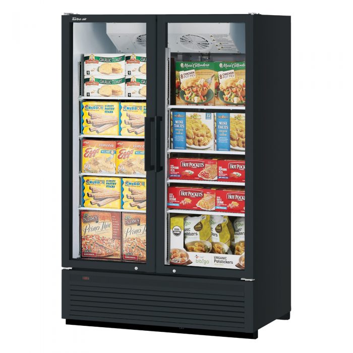 Turbo Air TGF-47SDH-N 2 Door Swing Style Glass Merchandiser Freezer, Full Height, 42.1 Cu. Ft.
