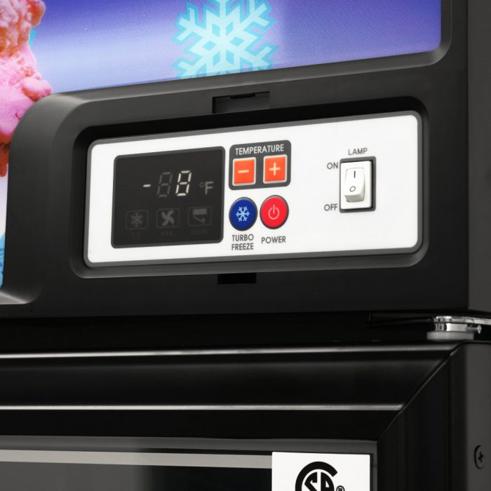 Turbo Air TGF-72F-N 3 Door Swing Style Glass Merchandiser Freezer, White