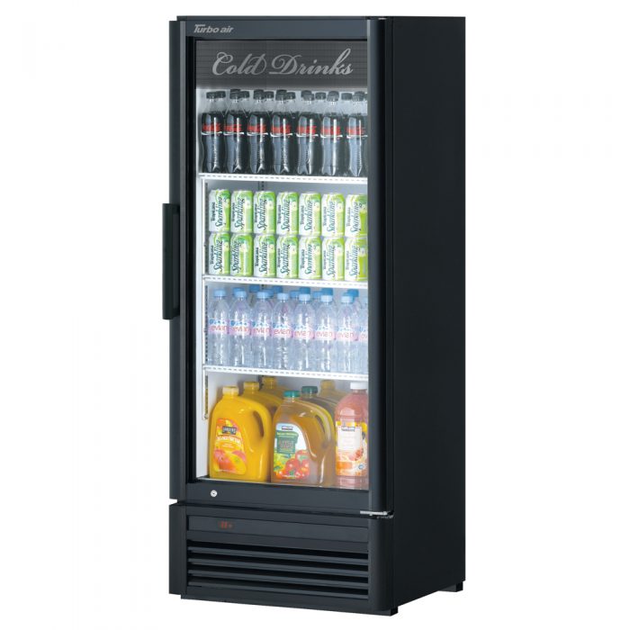 Turbo Air TGM-12SD-N6 1 Door Swing Style Glass Merchandiser Refrigerator, 10.1 Cu. Ft.