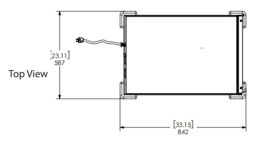 Prepline MPN1812 Undercounter Half Size Non-Insulated Heater Proofer with Clear Door, 120V