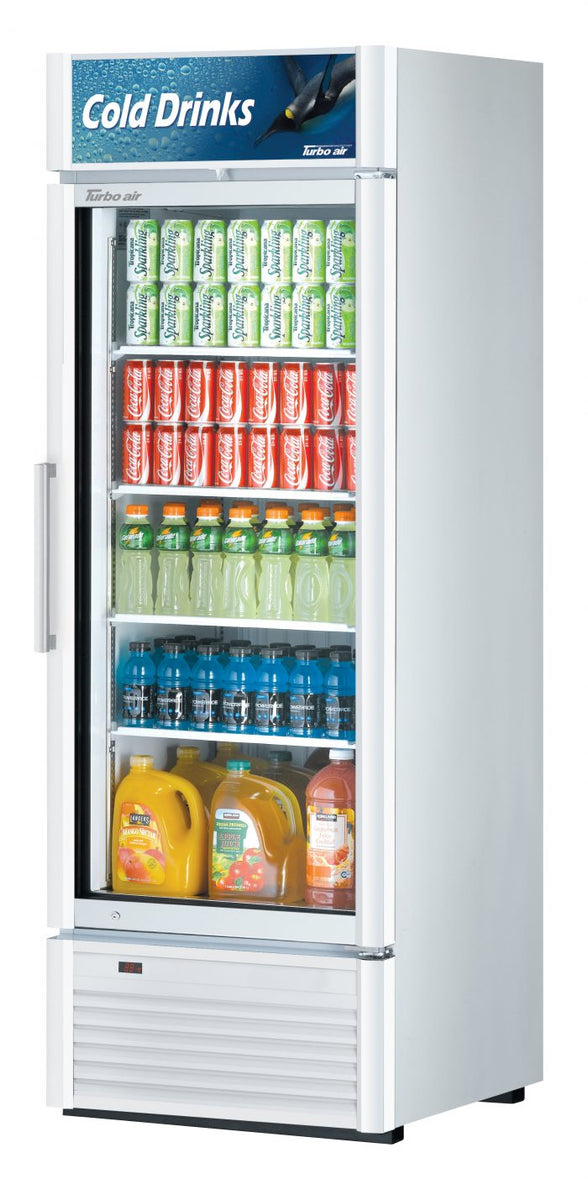 Turbo Air TGM-23SD-N6 1 Door Swing Style Glass Merchandiser Refrigerator, 19.4 Cu. Ft.