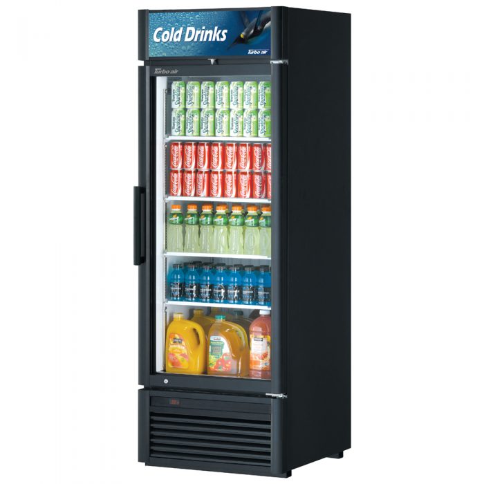 Turbo Air TGM-23SD-N6 1 Door Swing Style Glass Merchandiser Refrigerator, 19.4 Cu. Ft.