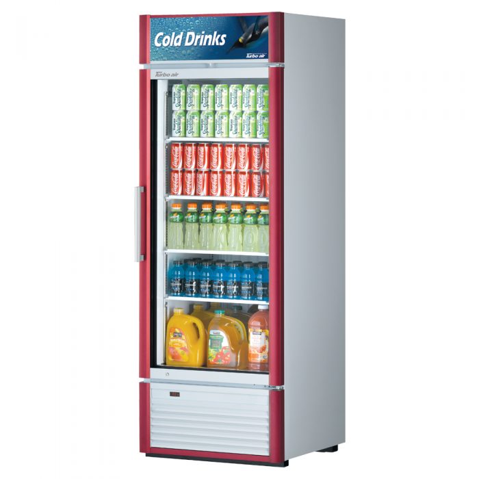 Turbo Air TGM-23SD-N6 1 Door Swing Style Glass Merchandiser Refrigerator, 19.4 Cu. Ft.