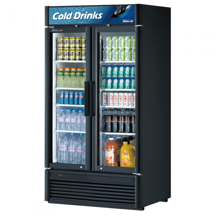 Turbo Air TGM-35SD-N 2 Door Swing Style Glass Merchandiser Refrigerator