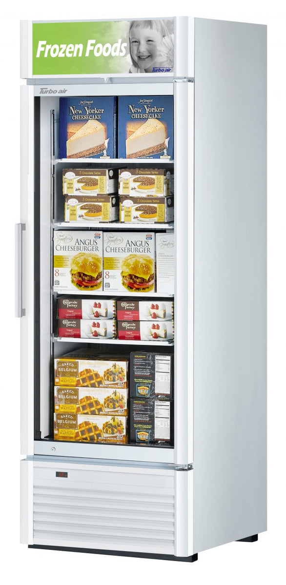Turbo Air TGF-23SD-N 1 Door Swing Glass Merchandiser Freezer, 17.9 Cu. Ft.