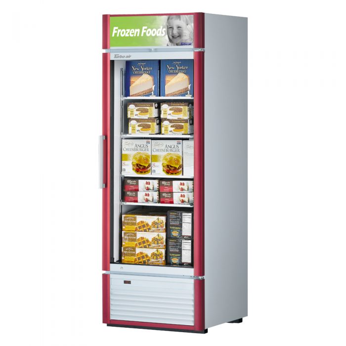 Turbo Air TGF-23SD-N 1 Door Swing Glass Merchandiser Freezer, 17.9 Cu. Ft.