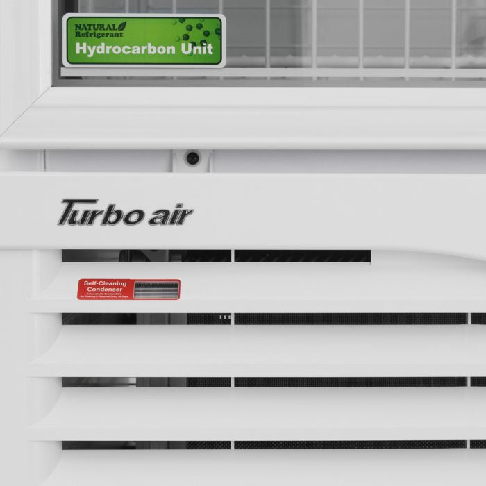 Turbo Air TGIM-23W-N 1 Glass Door Swing Ice Merchandiser, White Cabinet