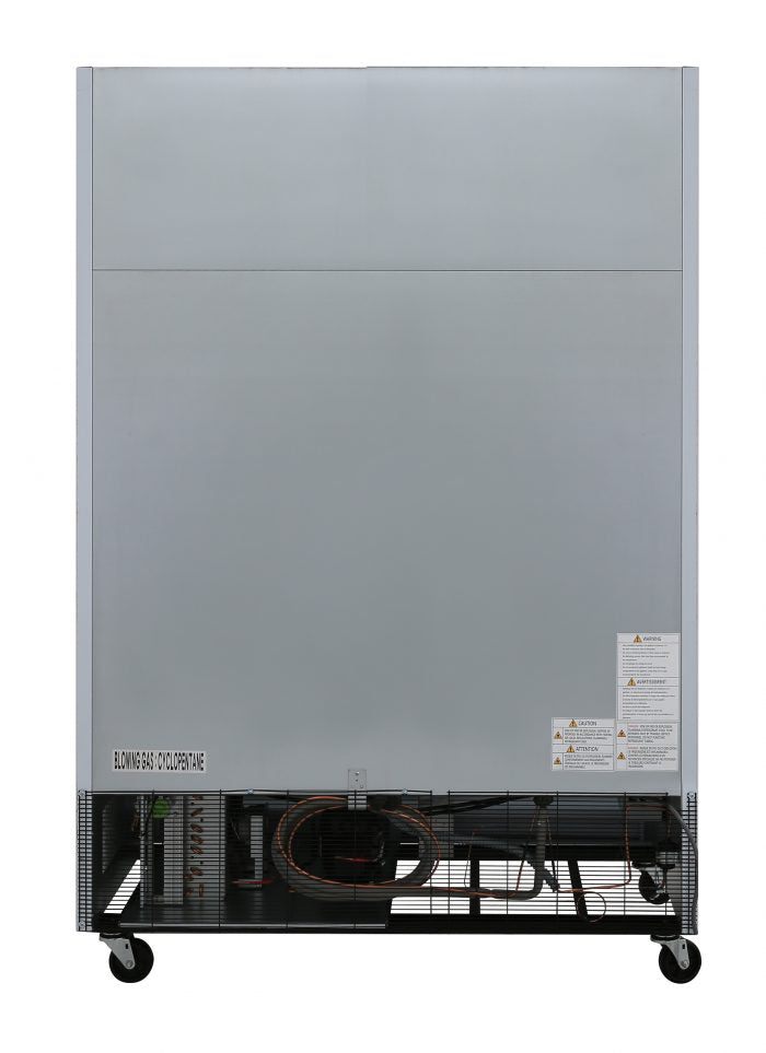 Turbo Air TGIM-49W-N 2 Glass Door Swing Ice Merchandiser, White Cabinet