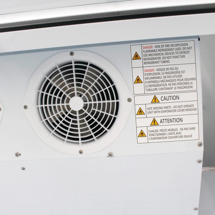 Turbo Air TGIM-49W-N 2 Glass Door Swing Ice Merchandiser, White Cabinet